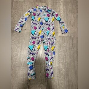 Bums & Roses retro print convertible romper - 6-9M
